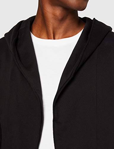 Urban Classics Longline Hoodie Cardigan Sweater, Black, L para Hombre