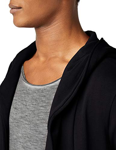 Urban Classics Longline Hoodie Cardigan Sweater, Black, L para Hombre