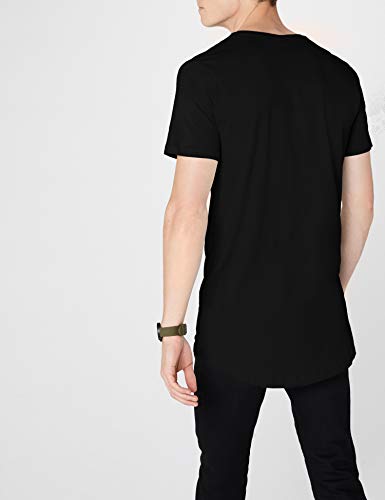 Urban Classics Shaped Long tee Camiseta, Negro (Black), 3XL para Hombre