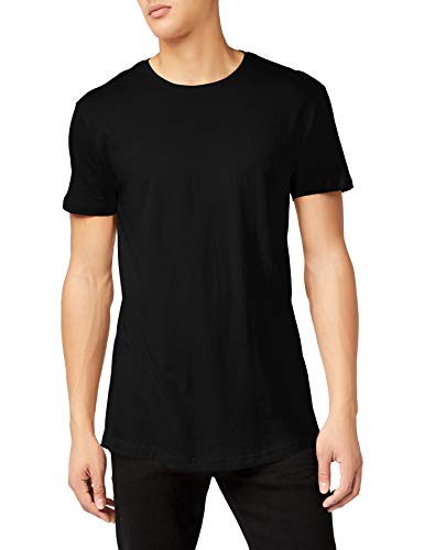 Urban Classics Shaped Long tee Camiseta, Negro (Black), 3XL para Hombre