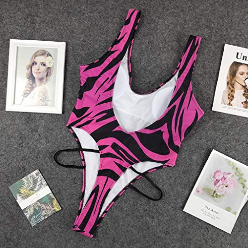 URIBAKY Bikini Mujer Busto Bajo con Estampado De Rayas Bikini Conjunto De Ropa Interior Conjunto De Bragas Bikini Traje De BañO Mujer Dos Piezas Traje De BañO para Mujeres