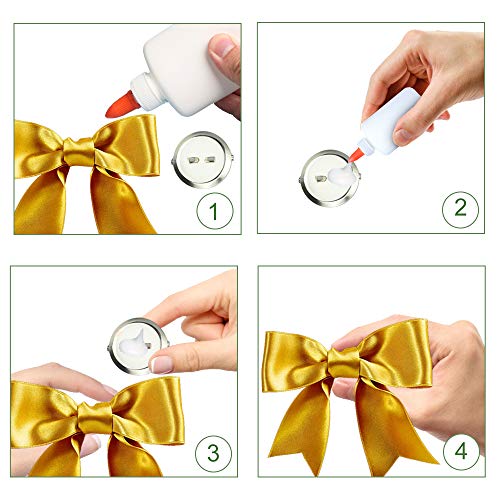 UTRUGAN 50 PCS Bandeja de Broche de Hierro Chapas Personalizadas Redondo Broche de Botón Pin para Manualidades, DIY, Joyería, Accesorios (Plata, 20 mm)