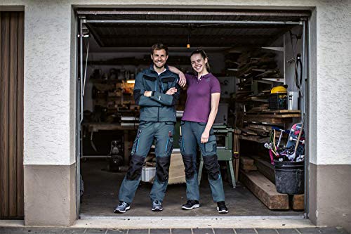 Uvex Tune-up 8909 Pantalon de Trabajo para Hombre - Pantalones Cargo para Trabajar de Algodón y de Cordura - Multibolsillos - Bolsillo de Las Rodilleras - Color Gris, Negro, Azul, Verde, Blanco