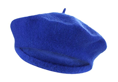 V-SOL GEMVIE Boina Francesa Mujer Gorros Boina Primavera o Invierno Azul
