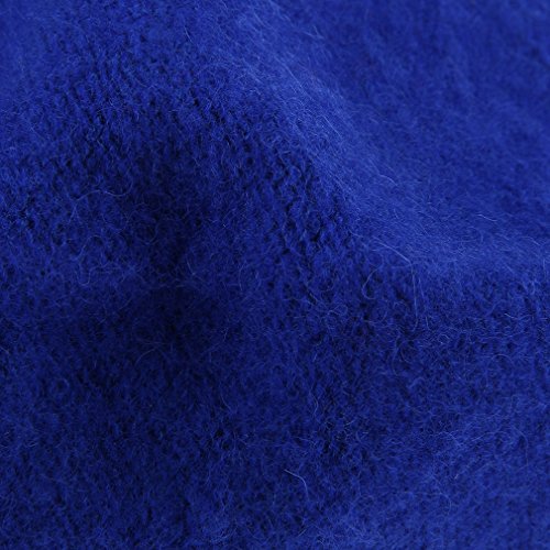 V-SOL GEMVIE Boina Francesa Mujer Gorros Boina Primavera o Invierno Azul
