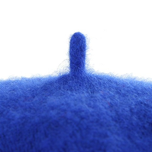 V-SOL GEMVIE Boina Francesa Mujer Gorros Boina Primavera o Invierno Azul