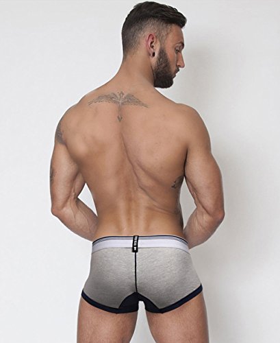 V-SOL Men Underwear Calzoncillos Slips Bóxer Briefs Para Hombre Algodón Forma U 4PCS (XL)