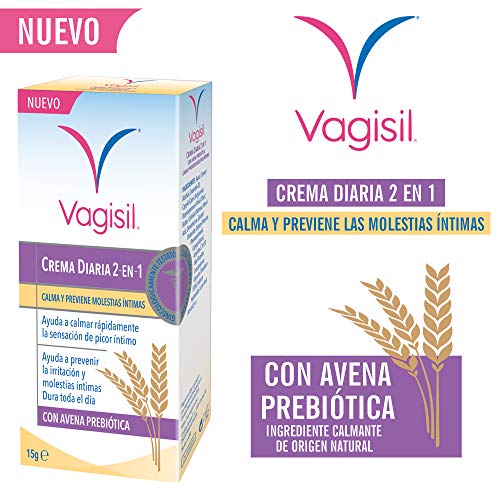 Vagisil Crema Diaria 2 En 1. Calma Y Previene Molestias Íntimas. Con Avena Prebiótica