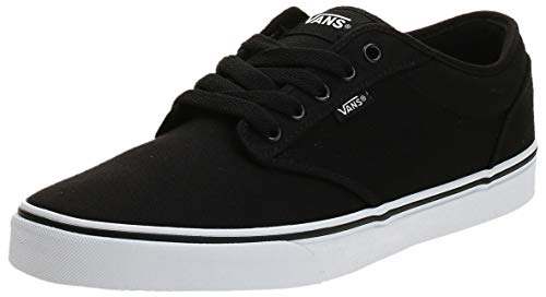 VANS Atwood, Zapatillas Hombre, Negro (Black/White Canvas 187), 44.5 EU