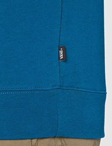 Vans Basic Crew Fleece Sudadera, Azul Marroquí, L para Hombre