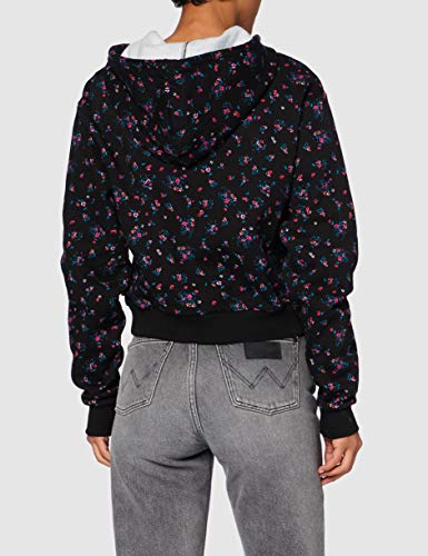 Vans BEAUTY FLORAL HOODIE Sudadera con capucha, Negro (, XS para Mujer