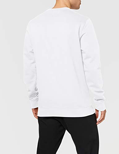 Vans Classic Crew II Sudadera, Blanco (White/Racing Red Ksf), X-Small para Hombre
