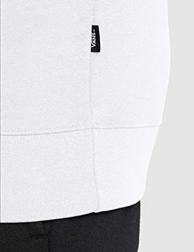 Vans Classic Crew II Sudadera, Blanco (White/Racing Red Ksf), X-Small para Hombre