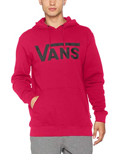 Vans Classic Pullover Hoodie Capucha, Rojo (Jazzy-Black TD), Large para Hombre