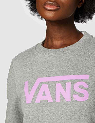 Vans Classic V Crew Sudadera, Cemento Heather, L para Mujer