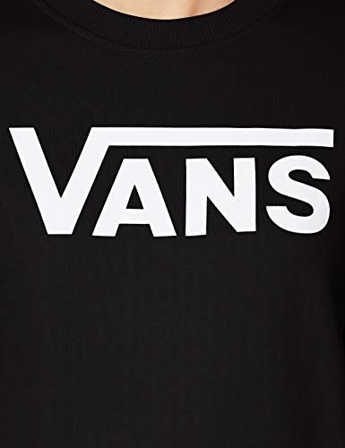 Vans CLASSIC V CREW Suéter pulóver, Negro (, XS para Mujer