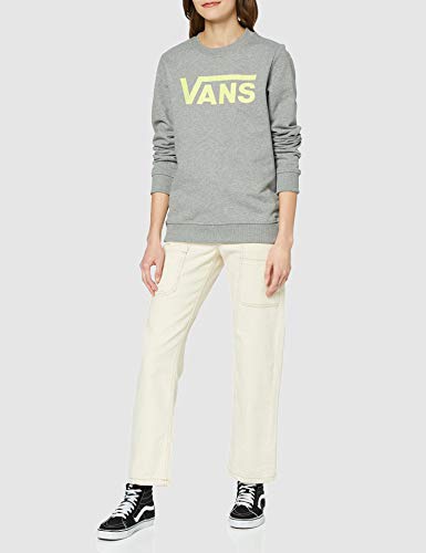 Vans Classic V Ft Crew Sudadera, Gris (Grey Heather GRH), 34 (Talla del Fabricante: X-Small) para Mujer