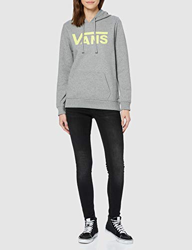 Vans Classic V Ft Hoodie Capucha, Gris (Grey Heather Grh), 36 (Talla del Fabricante: Small) para Mujer