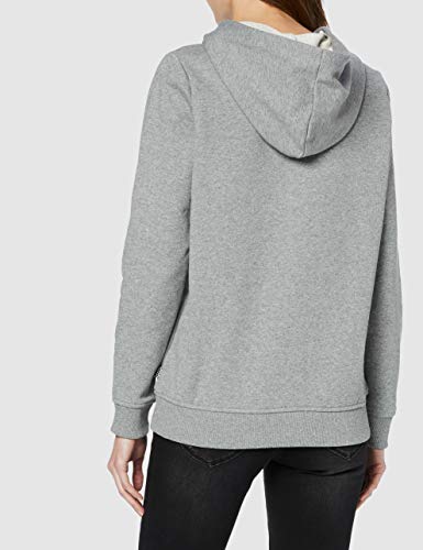 Vans Classic V Ft Hoodie Capucha, Gris (Grey Heather Grh), 36 (Talla del Fabricante: Small) para Mujer