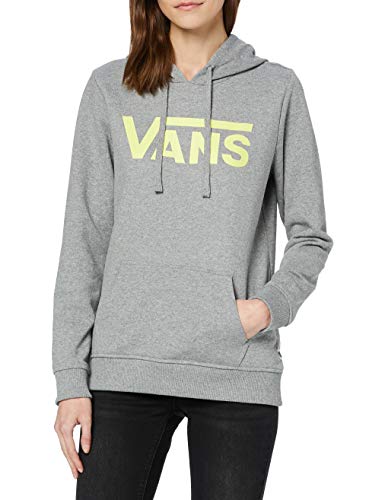 Vans Classic V Ft Hoodie Capucha, Gris (Grey Heather Grh), 36 (Talla del Fabricante: Small) para Mujer
