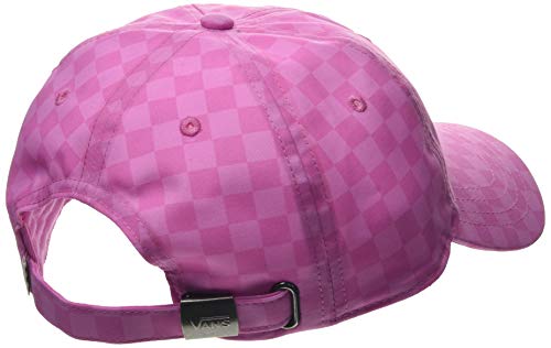 Vans Court Side Printed Hat Gorra de béisbol, Rosa (Fuchsia Pink Checkerboard Vdf), Talla Única (Talla del Fabricante: OS) para Mujer