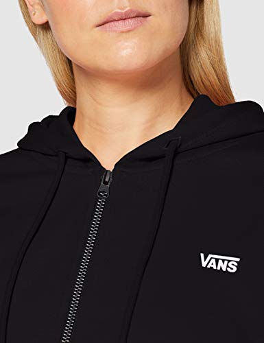 Vans FUNNIER TIMES CROP ZIP HOODIE Sudadera con capucha, Negro (, L para Mujer