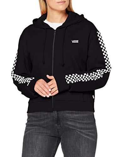 Vans FUNNIER TIMES CROP ZIP HOODIE Sudadera con capucha, Negro (, XS para Mujer