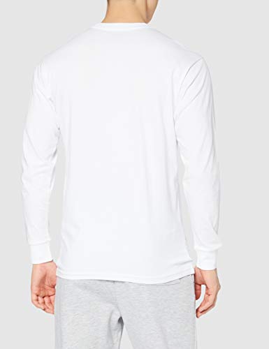 Vans Herren Classic Ls Langarmshirt, Weiß (White/black), Large