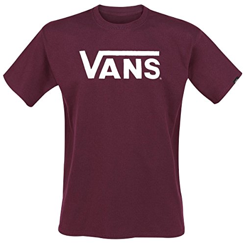 Vans Herren Classic T - Shirt, Rot (Burgundy/white), Medium