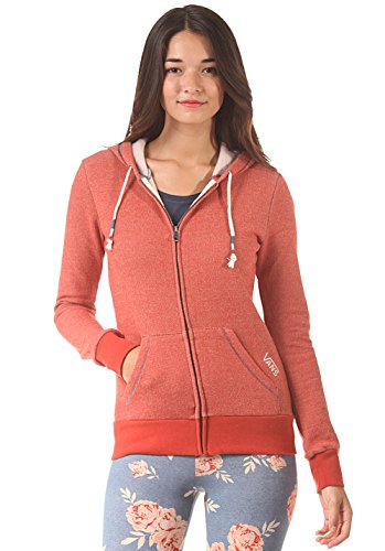 Vans Hoodie G Mick Zip - Sudadera con Capucha para Mujer, Color Rojo, Talla S
