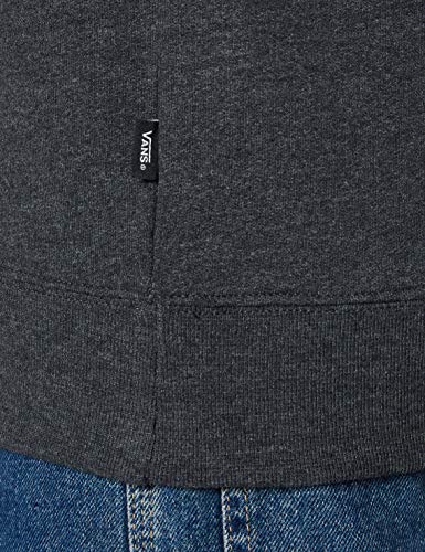 Vans OG Checker Crew Sudadera, Gris (Black Heather BHH), X-Small para Hombre