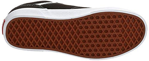 Vans Seldan, Sneaker Hombre, Lienzo Negro Blanco 187, 42 EU