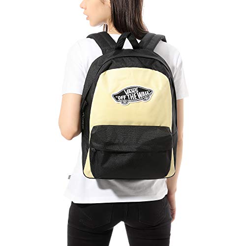 Vans Ss20 Realm BackPACK, OS Negro mochila, Mochila real, VN0A3UI6V5G1, Golden Haze-negro