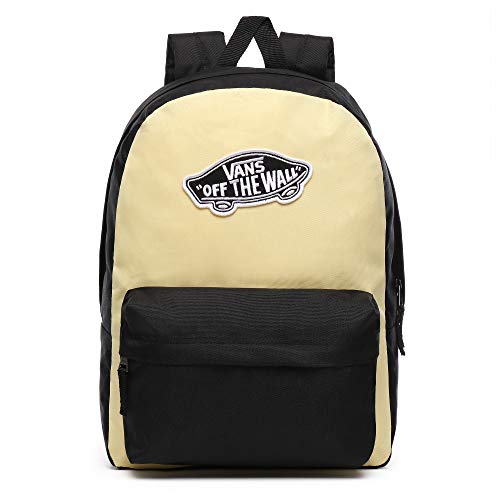 Vans Ss20 Realm BackPACK, OS Negro mochila, Mochila real, VN0A3UI6V5G1, Golden Haze-negro