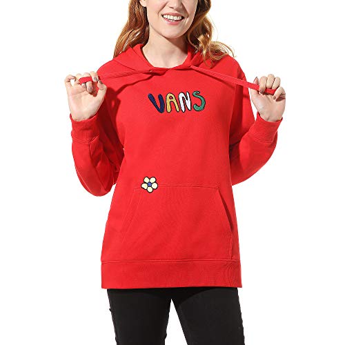 Vans Sudadera de mujer con capucha Brighton Roja, cód. VN0A4OTFIZQ rojo L