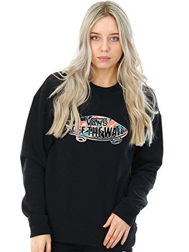 Vans Tropic Otw Crew Sudadera, Negro (Black Blk), X-Large para Mujer