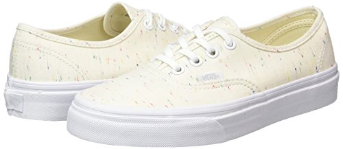 Vans UA Authentic, Zapatillas Mujer, Hueso (Speckle Jersey Cream/True White), 36 EU