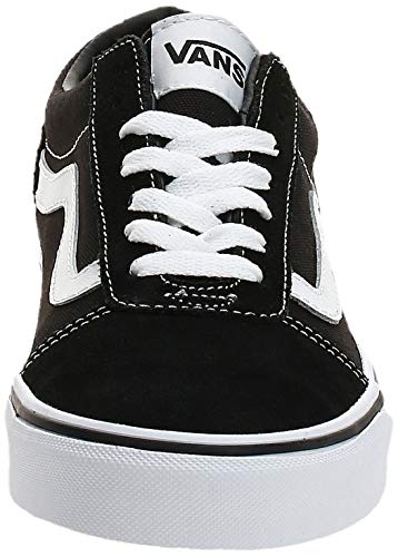 Vans Ward Canvas, Zapatillas Hombre, Negro ((Suede/Canvas) Black/White C4R), 41 EU