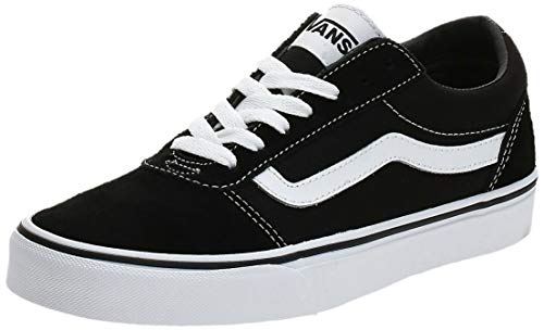 Vans Ward Canvas, Zapatillas Hombre, Negro ((Suede/Canvas) Black/White C4R), 41 EU