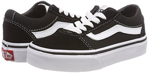 Vans Ward Suede/Canvas Zapatillas, Unisex Niños, Black/White Iju, 38.5 EU