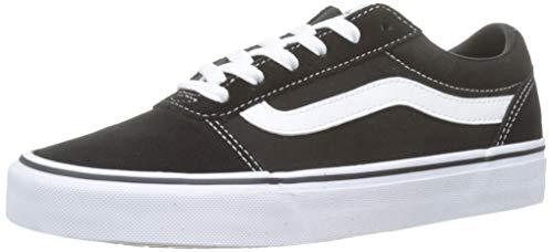Vans Ward - Zapatillas para Mujer, Negro (Suede/Canvas/Black/White Iju), 36.5 EU