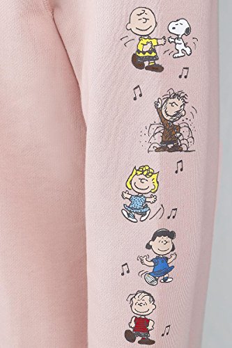 Vans_Apparel Hoodie Capucha, Rosa (Peanuts Dance Party), 8 (Talla del Fabricante: X-Small) para Mujer