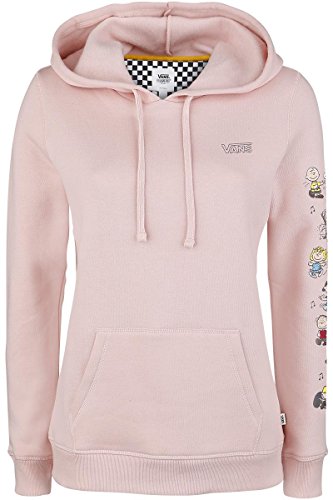 Vans_Apparel Hoodie Capucha, Rosa (Peanuts Dance Party), 8 (Talla del Fabricante: X-Small) para Mujer