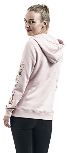 Vans_Apparel Hoodie Capucha, Rosa (Peanuts Dance Party), 8 (Talla del Fabricante: X-Small) para Mujer