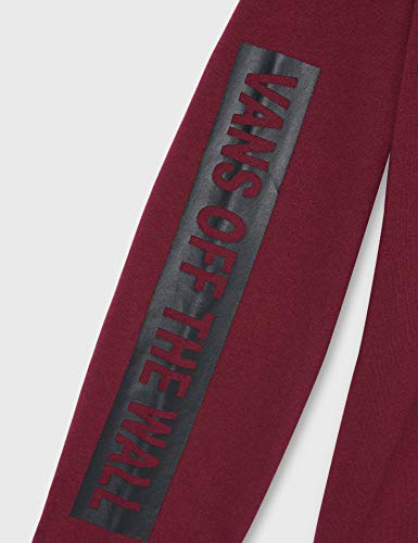 Vans_Apparel Wall Tangle Hoodie Capucha, Rojo (Burgundy), 40 (Talla del Fabricante: Large) para Mujer