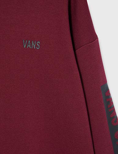 Vans_Apparel Wall Tangle Hoodie Capucha, Rojo (Burgundy), 40 (Talla del Fabricante: Large) para Mujer