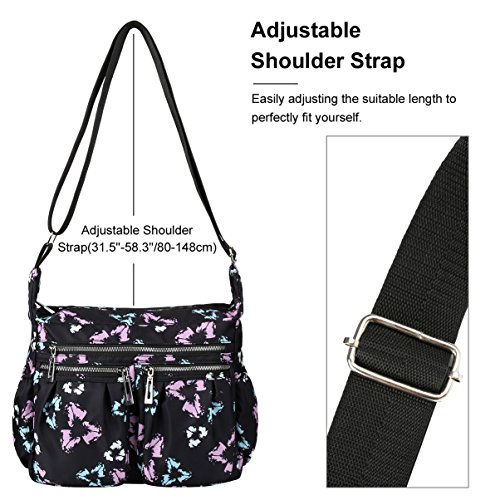 Vbiger Bolsos de Mujer Nylon Grande Bolso Bandolera Impermeable Bolso de Hombro Casual Bolsos de Mujer Bolso Shopper