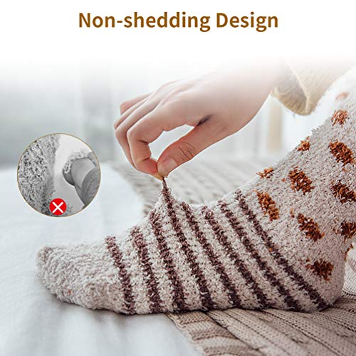 VBIGER Calcetines de Piso Calcetines de Invierno Calientes para Mujer Calcetines Termicos de Mujer Vellón de Coral Abrigados