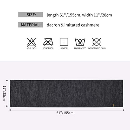 VBIGER Hombres y Mujeres Bufanda Invierno Grueso Cálido Otoño bufanda de Invierno Paño con 2 Bolsillos con Cremallera Gris