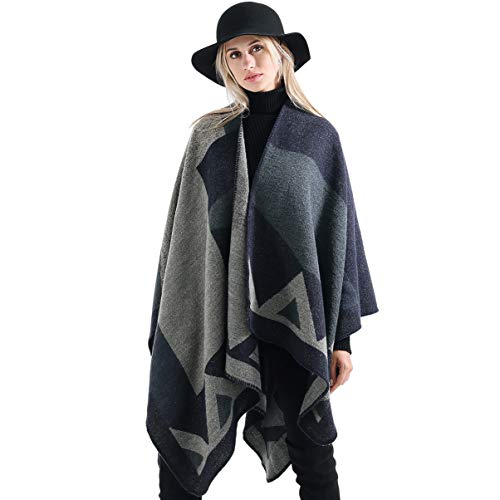 VBIGER Poncho de Punto de Mujeres Elegantes para Invierno